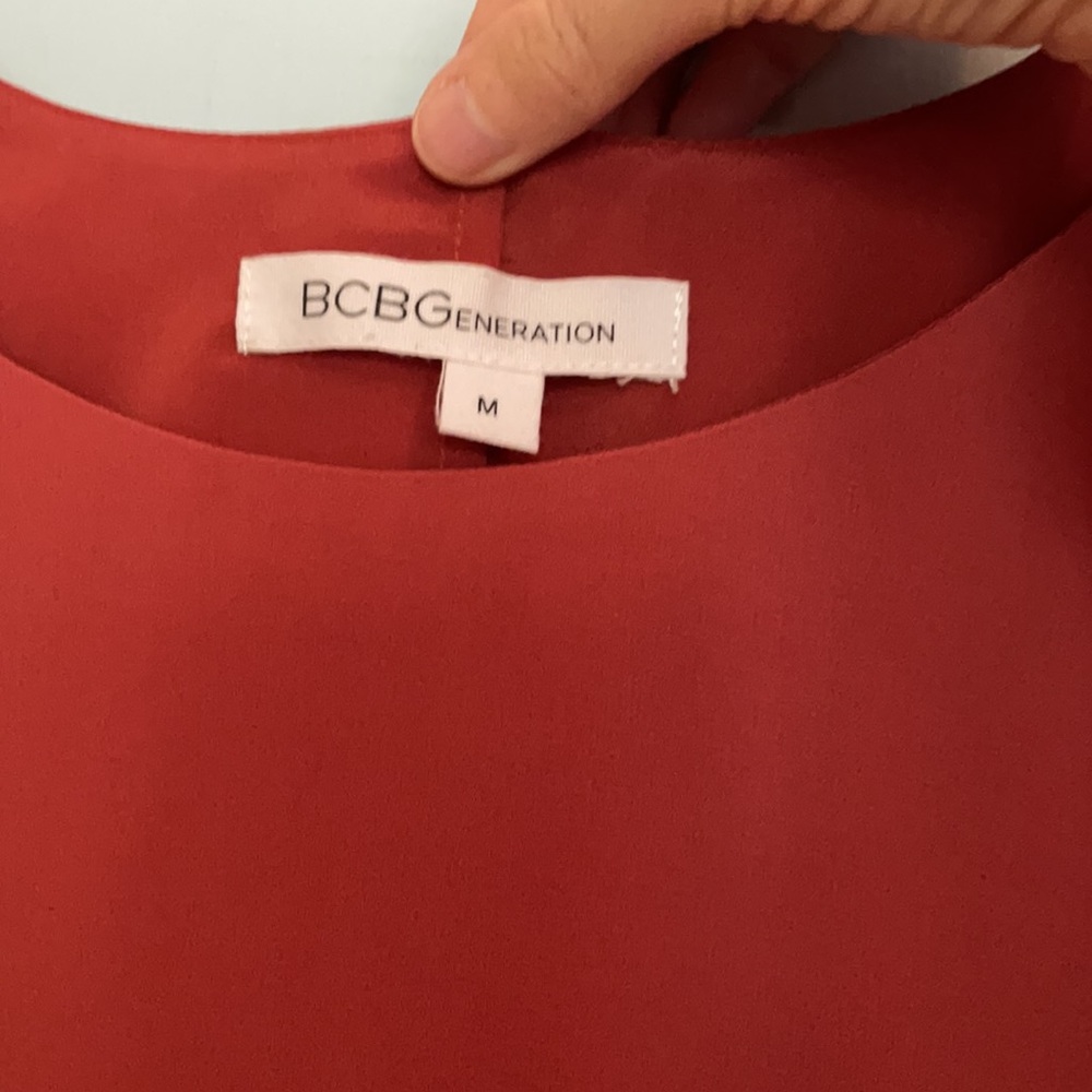 Bcbgeneration Burnt Orange/Salmon Shift Dress. Si… - image 4